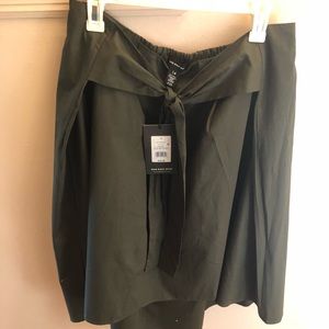 Dark olive green Midi skirt